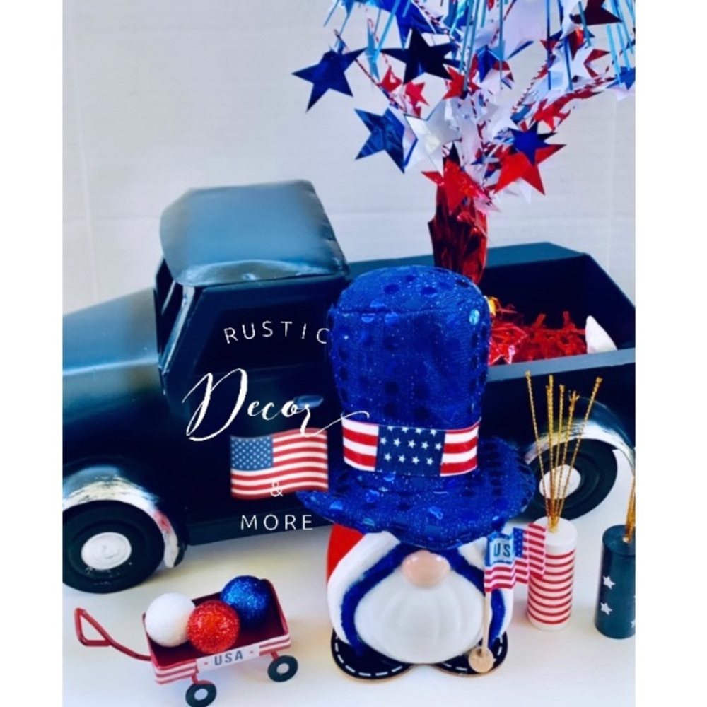 ❤️🤍💙 Patriotic Ceramic Theme  Gnome